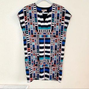 MARA HOFFMAN Geometric Print Shift Dress XS Mini Short Cocktail Going Out Party
